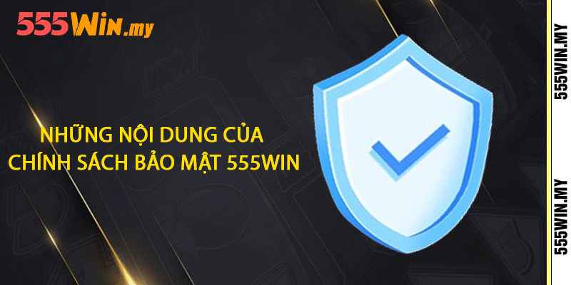 Những nội dung của chính sách bảo mật 555win